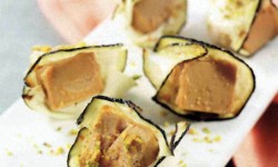 Cestitas de Navidad, cestitas de berenjena y foie (cestini di Natale, cestini di melanzane e foiè))