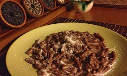 CASERECCE DI FARINA DI CASTAGNE DI CUNEO (caserecce de harina de castañas de Cuneo)