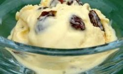 Mantecato di uvetta (Mantecado de uvas pasas)