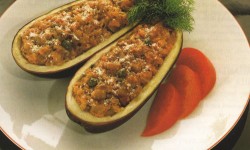 Melanzane farcite di funghi (berenjenas rellenas de setas)