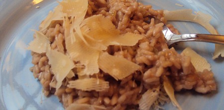 Risotto con formaggio Cacionerone ( risotto con queso Cacionerone)