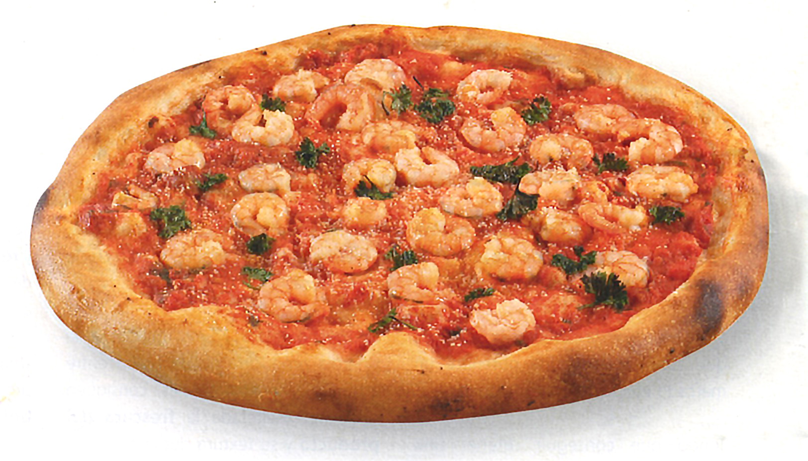 Pizza Gamberetti (pizza con gambas) Pasta y Pizza Grossi