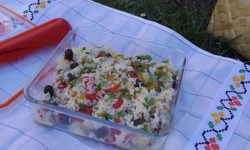 INSALATA DI RISO CON CAPRICCIO ALLA ZINGARA (ensalada de arroz con capricho de la gitana)