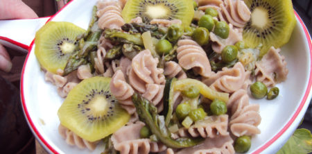 Pasta di castagne primavera (Pasta de castañas primavera)