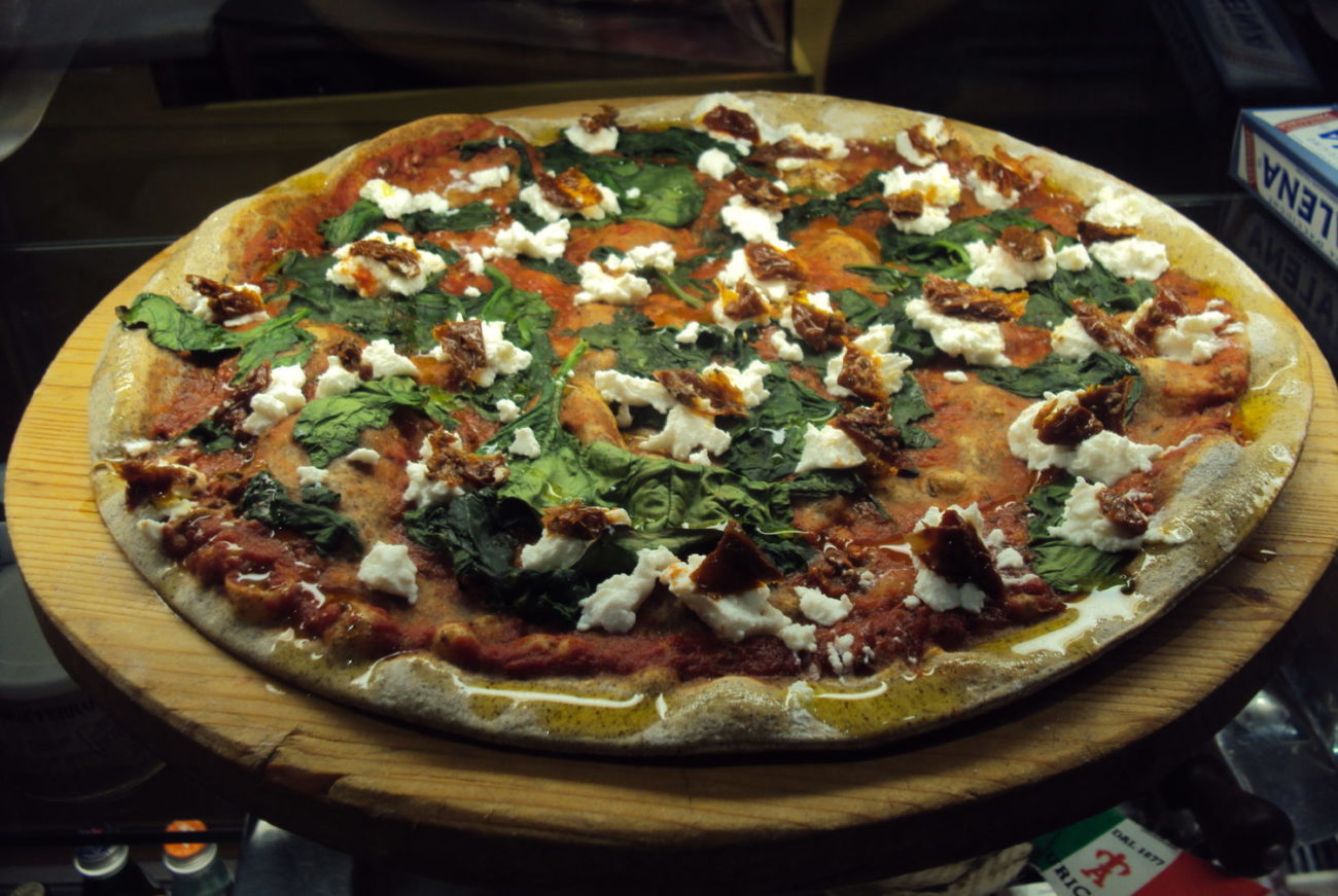 Pizza del mes Noviembre Popeye (Braccio di Ferro) Pasta y Pizza Grossi