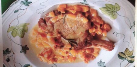 BRACIOLINE DI MAIALE ALLA GRAPPA( CHULETILLAS DE CERDO A LA GRAPPA)