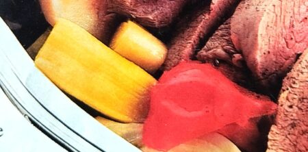 FILETTO CON VERDURE ALLO ZAFFERANO ( FILETE CON VERDURAS AL AZAFRÁN)