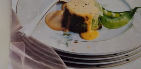 FLAN DI PISELLI AL CURRY (FLAN DE GUISANTES AL CURRY)