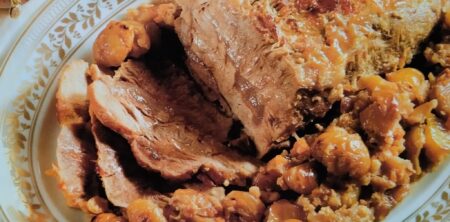 VITELLO CON CALDARROSTE (TERNERA CON CASTAÑAS ASADAS)