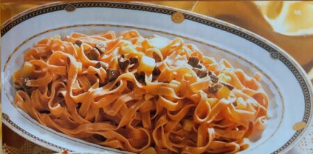 TAGLIATELLE ROSA (TAGLIATELE, CINTAS, ROSAS)