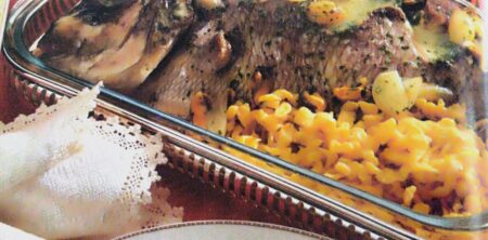 DENTICE AL MARTINI DRY CON PATATAS (PARGO AL MARTINI SECO CON PATATAS)