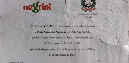 NEGRINI 25º ANIVERSARIO