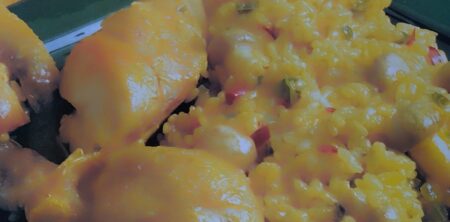 RISO CON POLLO AL RUM (ARROZ CON POLLO AL RON)